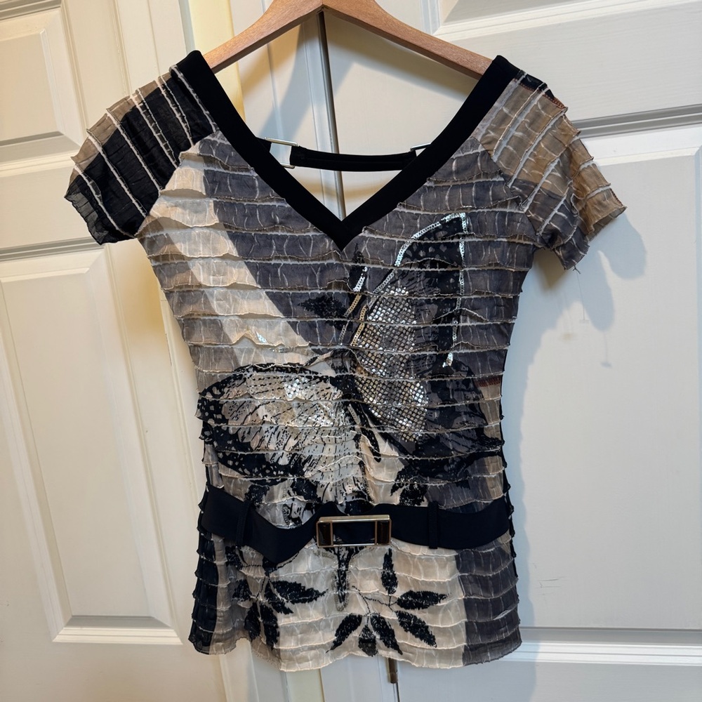 Frank Lyman Vintage Butterfly Top